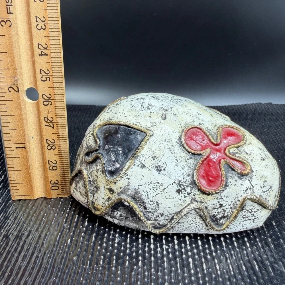 Vintage Mexican Folk Art Decorative Playing Card Suits Spade Club Paperweight